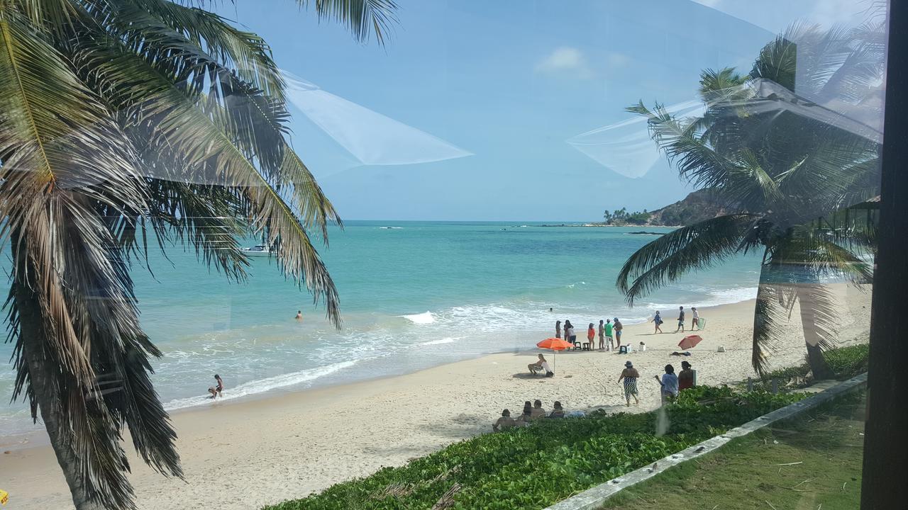 Praia Tabatinga Ap Beira Mar Com Vista Deslumbrante Da Praia Jacuma  Bagian luar foto