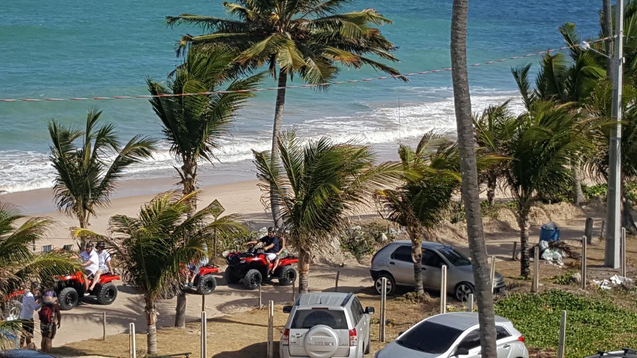 Praia Tabatinga Ap Beira Mar Com Vista Deslumbrante Da Praia Jacuma  Bagian luar foto